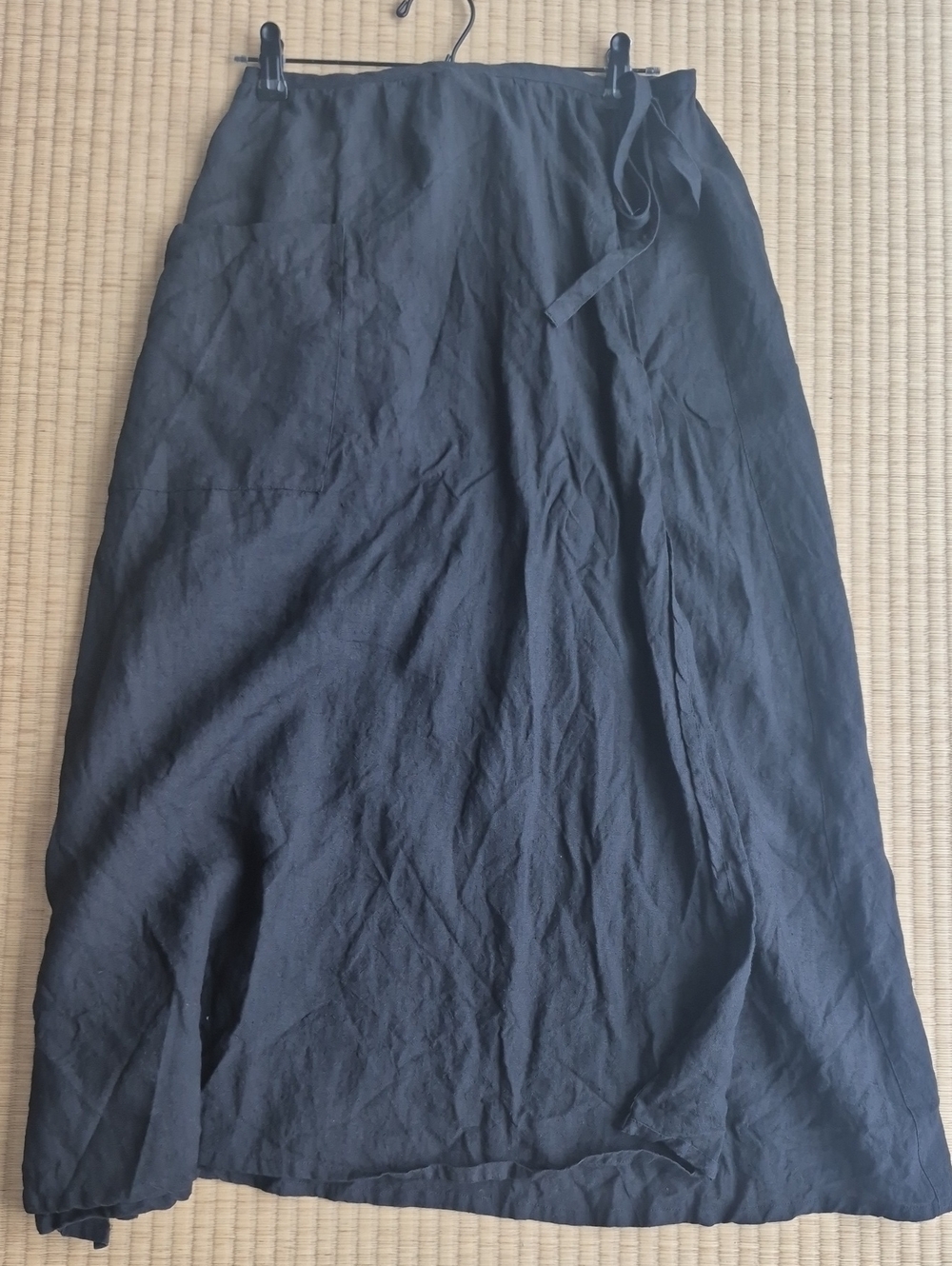 Sarahwear Black Linen Picnic Skirt
